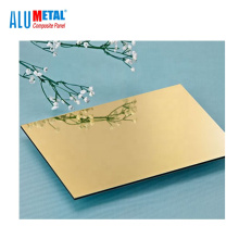 silver mirror aluminum composite panel/sheet mirror acp alu panel supplier in China